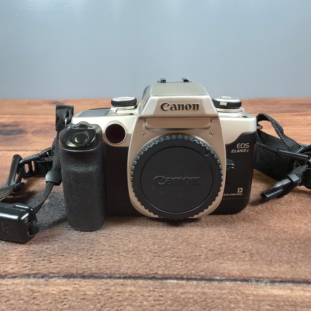 Canon EOS Elan II E SLR Camera Body Silver Good Eye Control AF 35mm Film